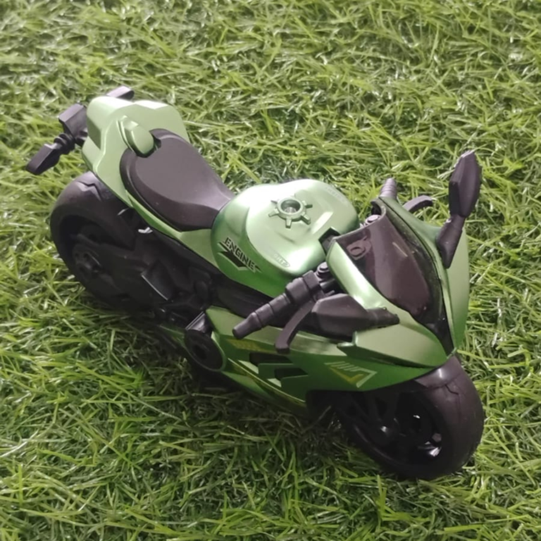 Mr Teddy Boy Super Sports Motorcycle Toy with Metallic Finish, Unbreakable Design for Kids ( Pack of 1)